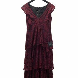 NWT Lulu's Burgundy Maxi Dress - Fairycore, Whimsigoth, Faegoth